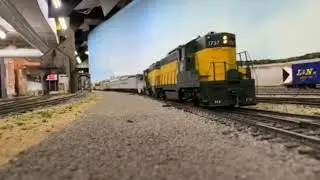 Yarding a CNW MOW train 