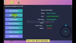 iOS 15 Passcode Disabled iCloud Bypass | Nusantara Ramdisk Tool |  Windows Ramdisk Tool |