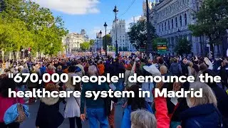 Demonstrations for better healthcare policies in Madrid
