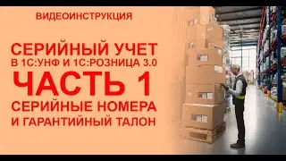Серийный учет в 1С:УНФ и 1С:Розница 3.0. Часть 1. Серийные номера и гарантийный срок