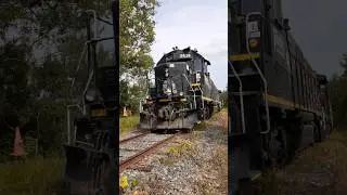 Illinois Central Locomotive parked in Eastern Ontario, Canada.