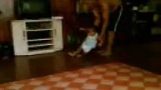 Euwan trying to walk---forcing to walk
