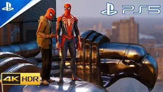 (PS5) Two Spider-Men, One City, One Goal | Miles Morales & Peter Parker Gameplay & BEST Scenes 4K