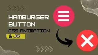 MENU BUTTON ANIMATION CSS WORKING WITH JAVASCRIPT