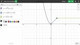 Learn Desmos: Graph Color and Styling