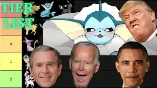 Biden & The Boys make a Pokemon Eeveelution Tier List (AI Voice Meme)