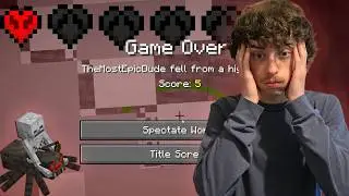 I Tried Hardcore Minecraft For The First Time...