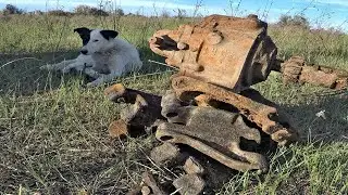 Коп Металлолома на Полях. Брожу по развалинам, накопал метала.