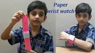 How to make paper wrist watch||origami easy paper wrist watch by Muhammad Ashal||kagaj ki ghari