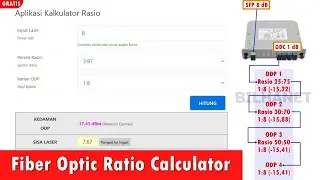 Aplikasi Kalkulator Splitter Rasio untuk Menghitung Rumus Redaman ODC/ODP