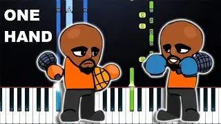 Friday Night Funkin - Matt Mod - Ruckus (One Hand Piano Tutorial)