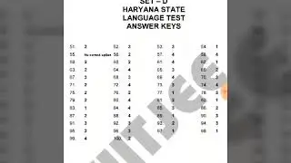 NTSE 2017-18 stage 1 Haryana answer key ( set - D)