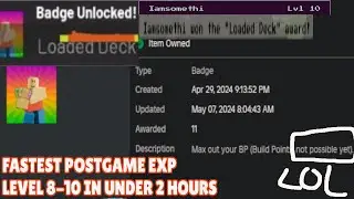 Block Tales: BEST EXP METHOD POSTGAME (LEVEL 8-10 SUB 2 HOURS, DEMO 1)