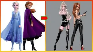 Frozen Anna Elsa Dress Up Bad Girl - Disney Princess Clothes SWITCH UP Fashion