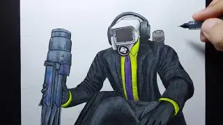 how to draw new cameraman in skibidi toilet 75 leaks