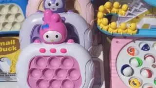 Let's Play Satisfying Fishing Game Toy Asmr With Different Toys Pop It #fun #toy #asmr #satisfying
