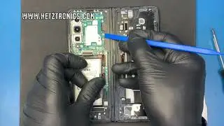 Samsung Galaxy Z Fold 3 5G SM-F926B Main Lcd Service Pack Replacement TearDown Front LCD@hetztronics
