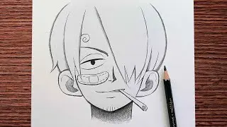 How to draw Sanji | Easy anime sketch | Easy to draw