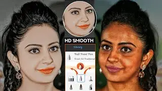 Smooth& White Skin HDT secret trick hd face smooth editing / photo editing / sketchbook editing