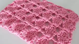 😉 Who doesn't know how to crochet this beautiful pattern? Openwork pattern for a baby blanket or bag