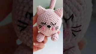 Pisică croșetată fără coasere  #handmade #crochet #amigurumi #toys #cat