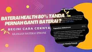 Cara Mudah Cek Keaslian Baterai 🔋 iPhone Tanpa Ribet