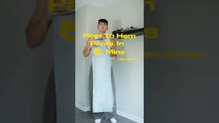 How to hem your pants/jeans with the original hem 