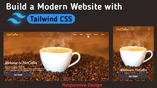How to Make Coffee Shop Website using HTML & Tailwind CSS | Tailwind CSS Tutorial
