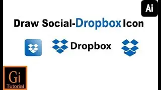 How to Draw Social-Dropbox Logos Using Adobe Illustratror #Dropbox