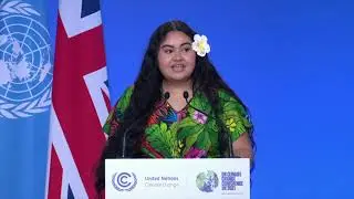 Pacific Climate Change Leader Brianna Fruean's full Speech at COP26