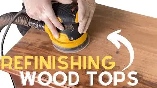 How to refinish cherry wood table tops