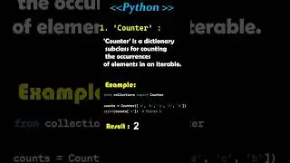 Python 2  Best Library of Collections Module #python