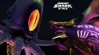 ABYSSAL SHARK VS COLOSSAL SQUID BOSS! - Hungry Shark World