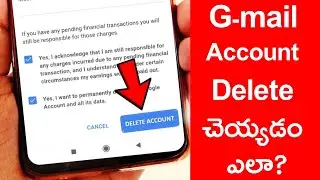 How to delete gmail account from android phone in telugu | Remove gmail account from android phone