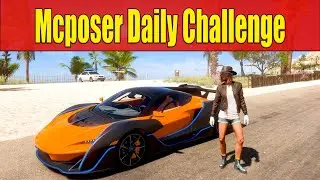 Forza Horizon 5 Mcposer Daily Challenge Photograph any McLaren with your character outside the car