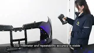 Formbuilder---Industrial handheld blue Ray 3D scanner - Car bumpe.