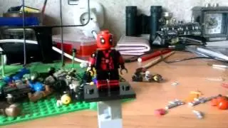 Лего Дэдпул с кучай оружия