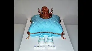 Cake decorating tutorials | how to make a pillow cake with a crown on top | Sugarella Sweets