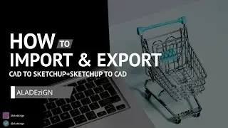 How to Import and Export Cad to Sketchup + Sketchup to Cad | Tutorial 01