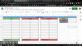 Make a Monthly Budget in Google Sheets