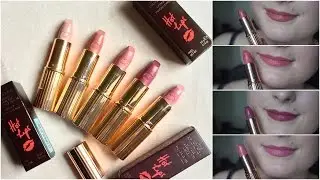 Charlotte Tilbury Hot Lips Lipstick Collection Swatches
