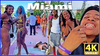 【4K】WALK Memorial Day Weekend in MIAMI BEACH  Florida US