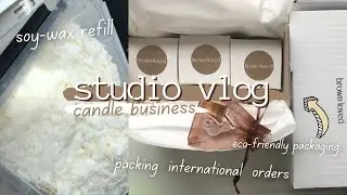 running a candle business at 21 | packing orders, sustainable packaging, how I stay motivated