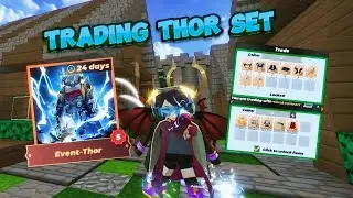 Trading Thor Set For Rich Items in skyblock! (Blockman go)
