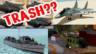 The most PAINFUL challenge in War Tycoon - using the 5 WORST vehicles
