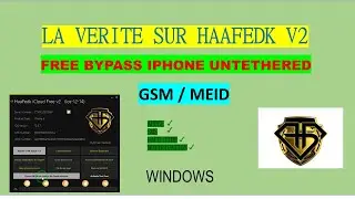 FREE BYPASS ICLOUD HAAFEDK V2 / DÉBLOCAGE GRATUIT Haafedk V2