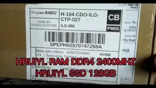 HRUIYL DDR4 8GB 2400mhz Ram and HRUIYL128GB SSD Unboxing | MJEEY Computer