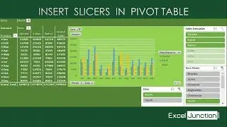 Insert SLICERS in PivotTable | ExcelJunction.com