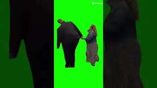 wibble wobble man Green screen