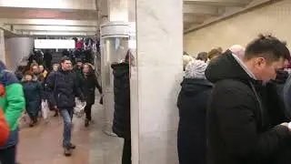Метро 🚉 кузьминки. 8.15.утро Москва 2019.4.02.